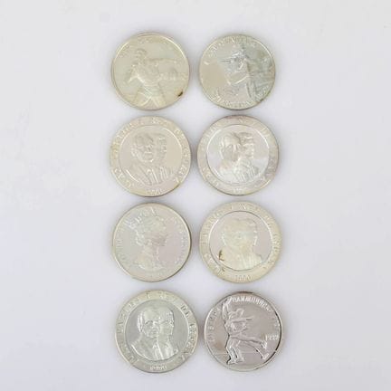 925 silver (total weight approx. 220 g), Commemora