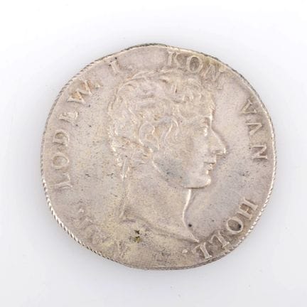 Silver, Netherlands, obverse: portrait of Louis Na