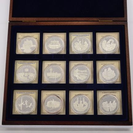 999 silver, 20 g each (total approx. 240 g), speci