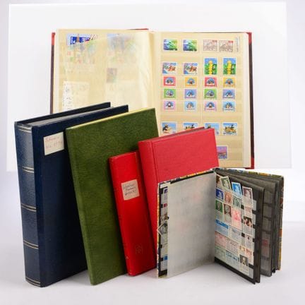 3 well-stocked slip-in albums, Switzerland, variou