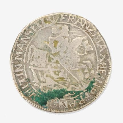 = 1 guilder, silver, County of Mansfeld-Bornstedt 