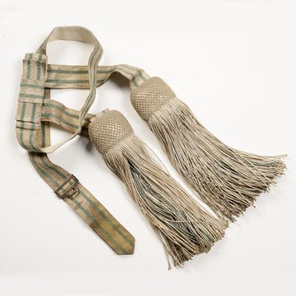Parade sash for officers, heavy silver-threaded fa