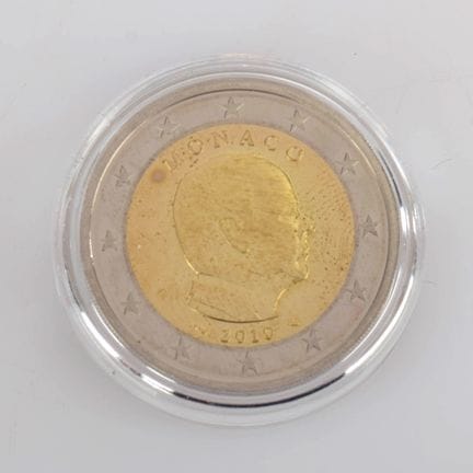 Circulating coin, obverse: portrait of Prince Albe
