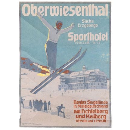 Affiche lithographiée en cinq couleurs, affiche pu