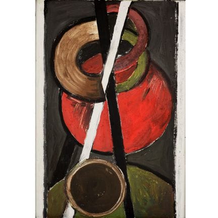 Huile sur panneau dur, COMPOSITION CONSTRUCTIVISTE
