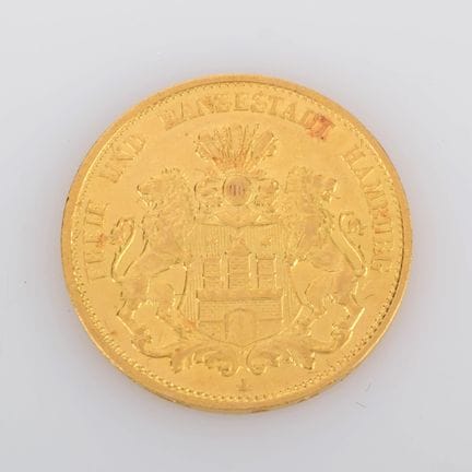 900 gold (approx. 8 g), av. Coat of arms of the Ci