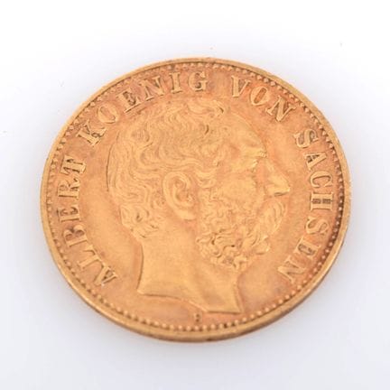 900 gold (approx. 4 g), obverse: portrait of King 