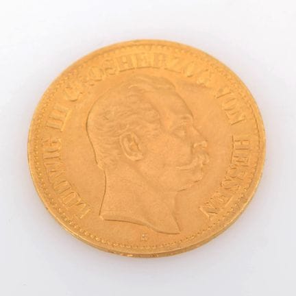 900 gold (approx. 4 g), av. Portrait of Ludwig III