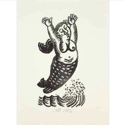 Recueil de gravures sur bois, 9 feuilles au total,