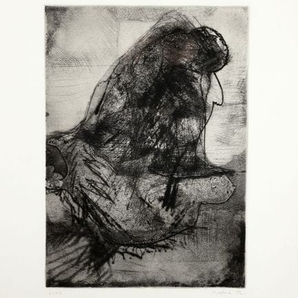 Gravure à l'aquatinte sur papier à la main, FIGURE