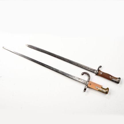 1 x French bayonet, Model 1874 Gras, blade with a 