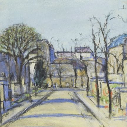 Craie de couleur sur papier, PARIS (1912), rue ens