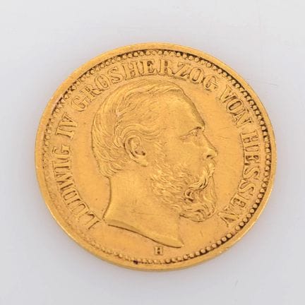 900 gold (approx. 2 g), German Empire, av. Portrai