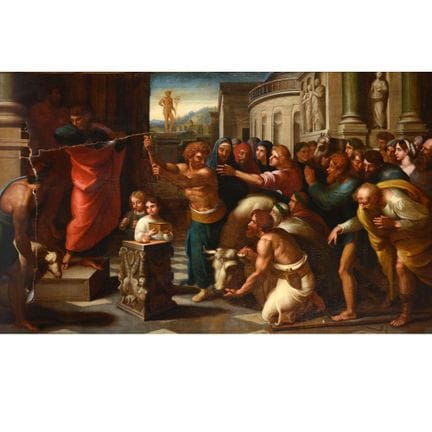 Huile sur toile, LE SACRIFICE DE LYSTRA, copie d’a
