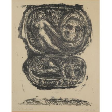 Lithographie, « LA COQUILLE » (1971), signée, daté