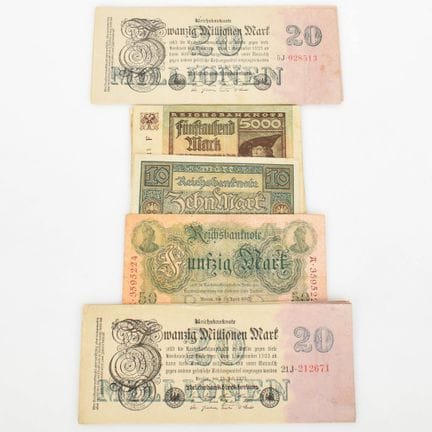 Approx. 94 pieces, mostly inflationary currency, l