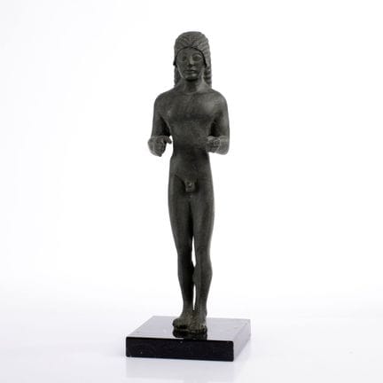 Fer, fonte massive, dans le style d'un kouros à la