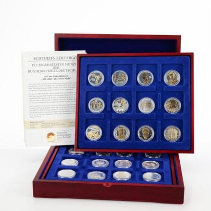 35 pieces in total, various designs and years of i