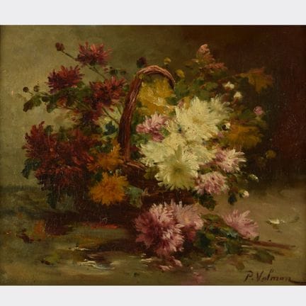 Huile sur toile, NATURES MORTES FLORALES, bouquet 