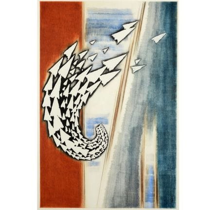 Gravure en couleurs, AUSBREITUNG (2011), signée, d