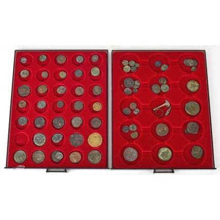 69 coins in total, copper and bronze, from various