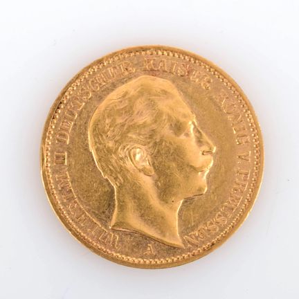 900 gold (approx. 8 g), obverse: portrait of Emper