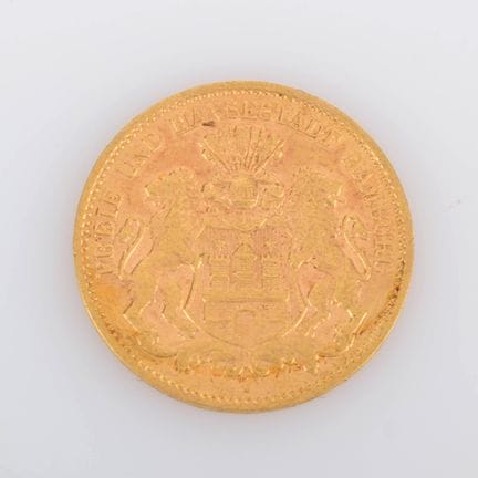 900 gold (approx. 4 g), av. Coat of arms of the Ci