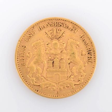 900 gold (approx. 4 g), av. Coat of arms of the Ci