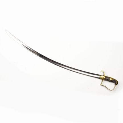 Prussian infantry (?), polished curved blade with 