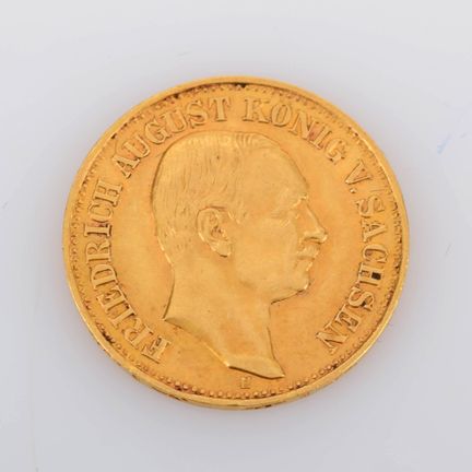 900 gold (approx. 4 g), obverse: portrait of King 