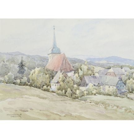 A total of 40 watercolors, LOW-MOUNTAIN LANDSCAPES