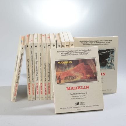 14 volumes of *TECHNICAL TOYS THROUGH THE AGES*, f