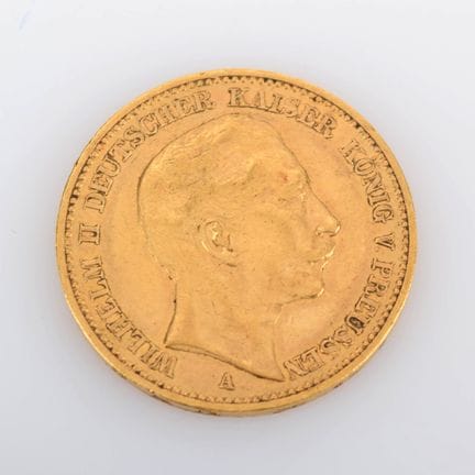 900 gold (approx. 8 g), av. Obverse: Portrait of E