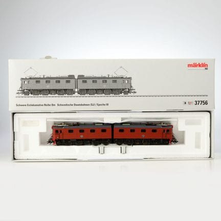 H0轨距，37756，SJ公司Dm型重型矿石机车，带数字控制和音效，原装纸盒，保存状况极佳