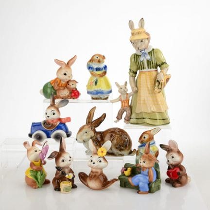 11 pieces total, various manufacturers and designs
