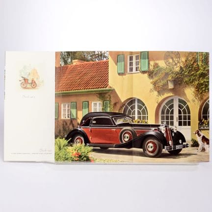 HORCH-Autounion原版宣传册，1937款8缸发动机车型的销售手册，英文版，内含丰富多彩及