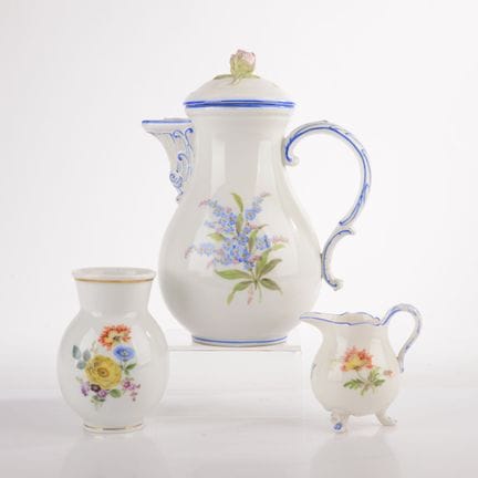 Meissen, sword mark, 1 x First Selection, 2 x 4 op