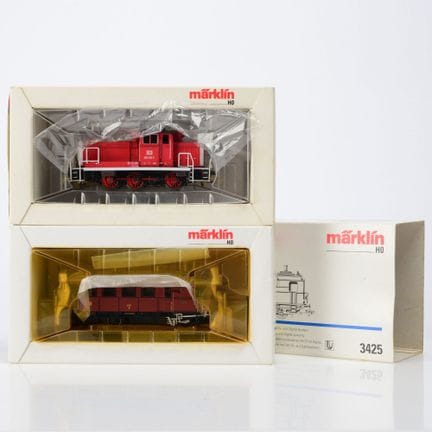 H0轨距，34641号，德国铁路股份公司（DB AG）BR 365型机车，以及3425号，符腾堡州立