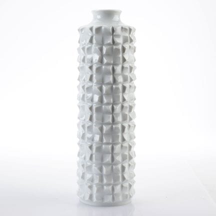 迈森，剑形标志，第一选款，路德维希·泽普纳设计（1966年），圆柱形器身带有鲜明的浮雕纹理，短而内收