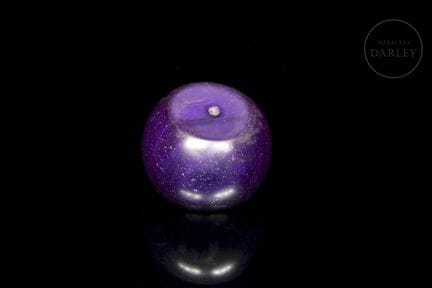 Grand chapelet rituel sphérique, réalisé en agate 