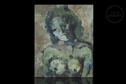 Ölgemälde auf Leinwand im expressionistischen Stil