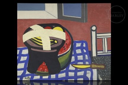 Ölgemälde auf Leinwand im expressionistischen und 