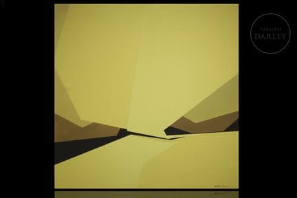 Öl auf Leinwand; ein repräsentatives Werk der geom