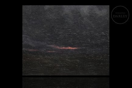 Ölgemälde auf Táblex mit expressionistischer Atmos