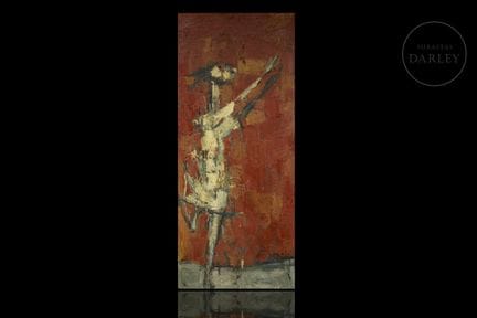 Ölgemälde auf Tablex im expressionistischen und ab