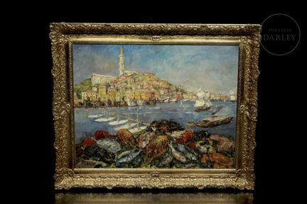 Ölgemälde auf Leinwand im postimpressionistischen 