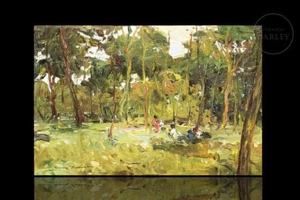 Ölgemälde auf Leinwand im postimpressionistischen 