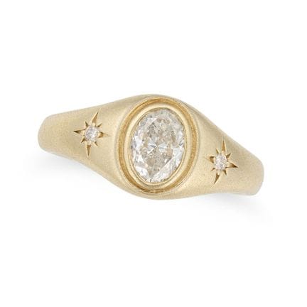 NO RESERVE - A CELESTIAL DIAMOND RING set with an 