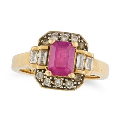 SANS PRIX DE RÉSERVE - BAGUE EN OR JAUNE 18 carats