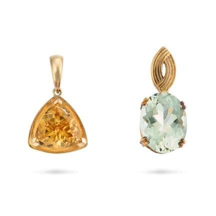 SANS PRIX DE DÉPART - DEUX PENDENTIFS en or 9 cara